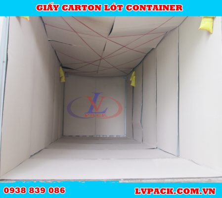 Giấy carton dán container LV PACK